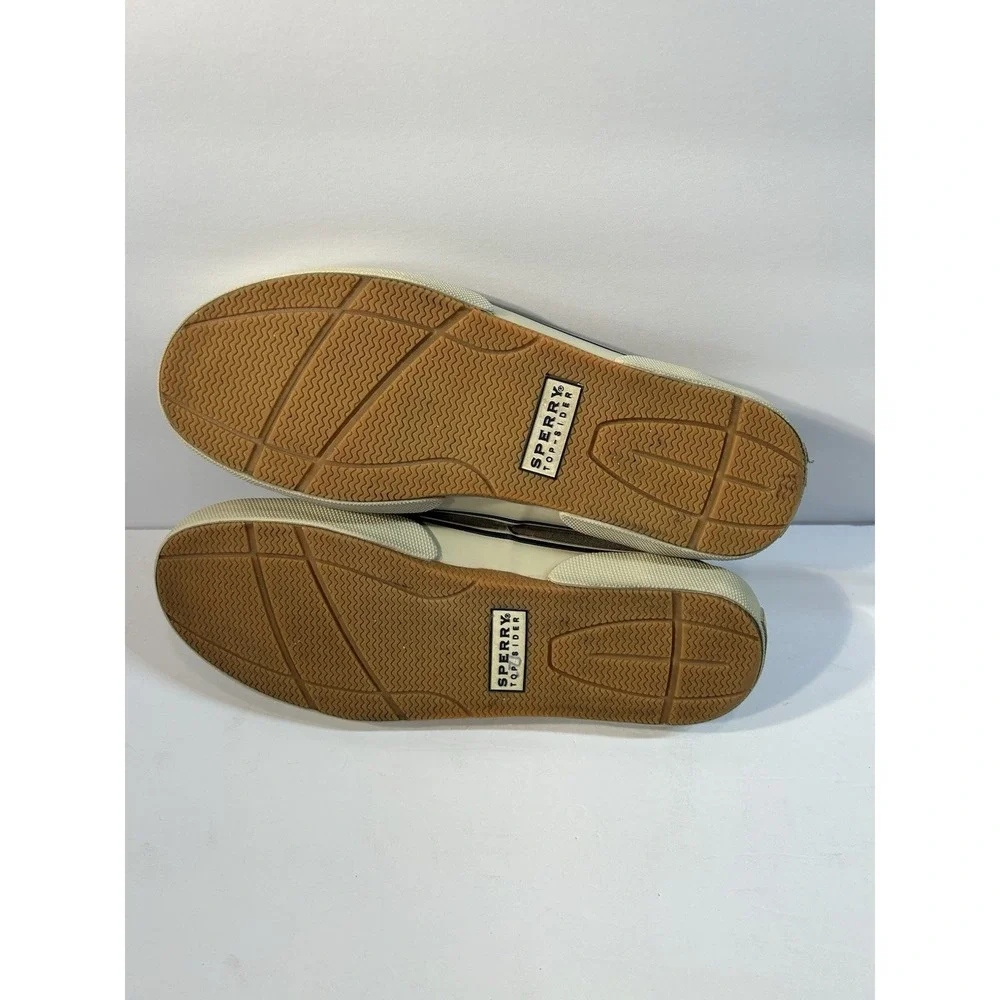Sperry Top-sider Men's Size 10 Halyard 2-Eye Lace-up 10M Grey brown Boat shoes